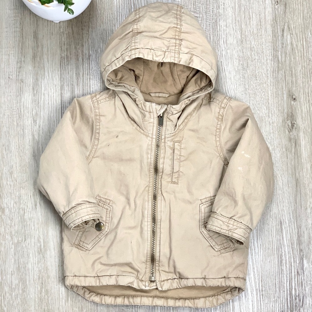 Hooded Twill Utility Scout Jacket for Boys